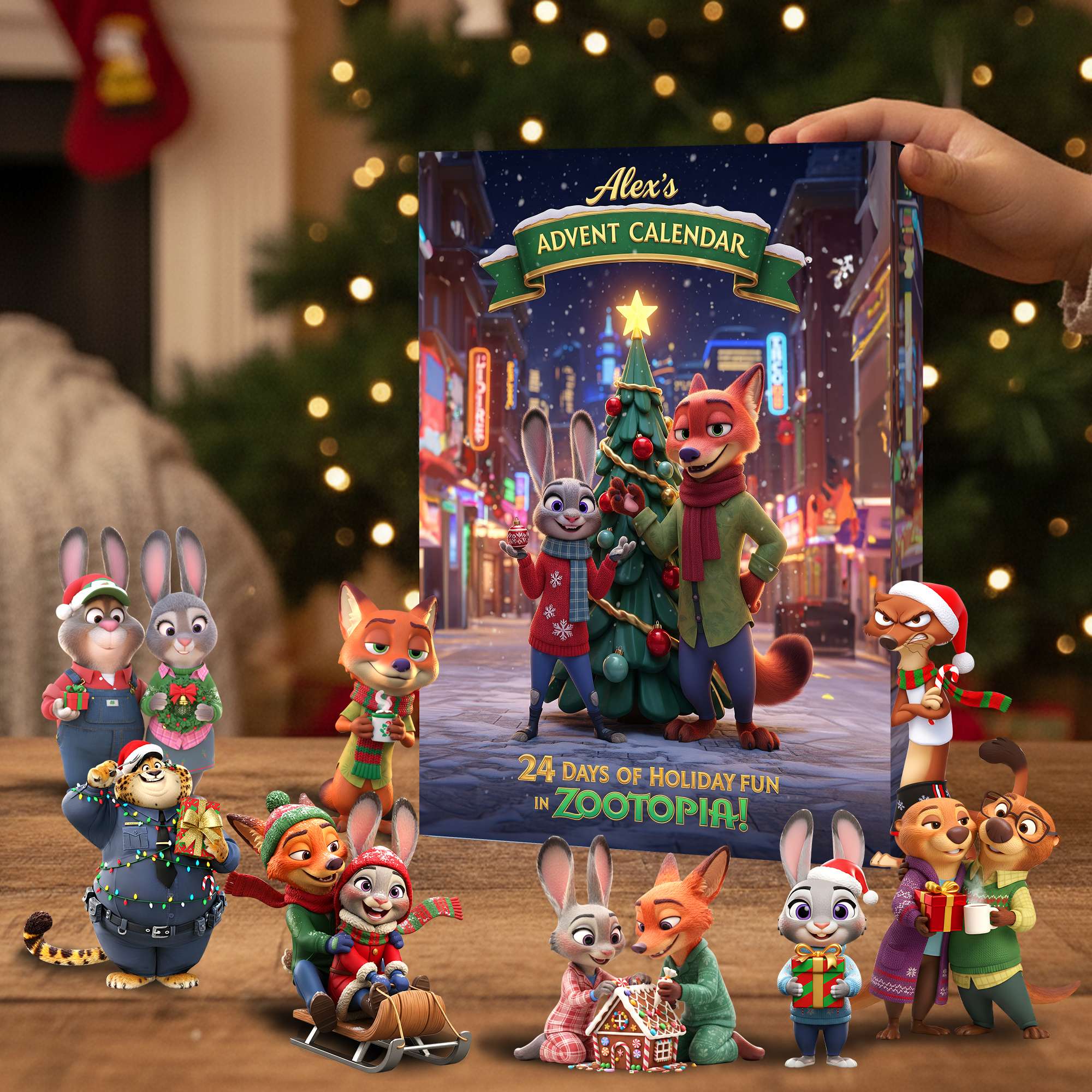 "Step into Holiday Cheer!" - Holiday Fun Advent Calendar Blind Box - Personalized Christmas Gift for Friends, Family, and Kids Advent Calendar PopCulturePrints