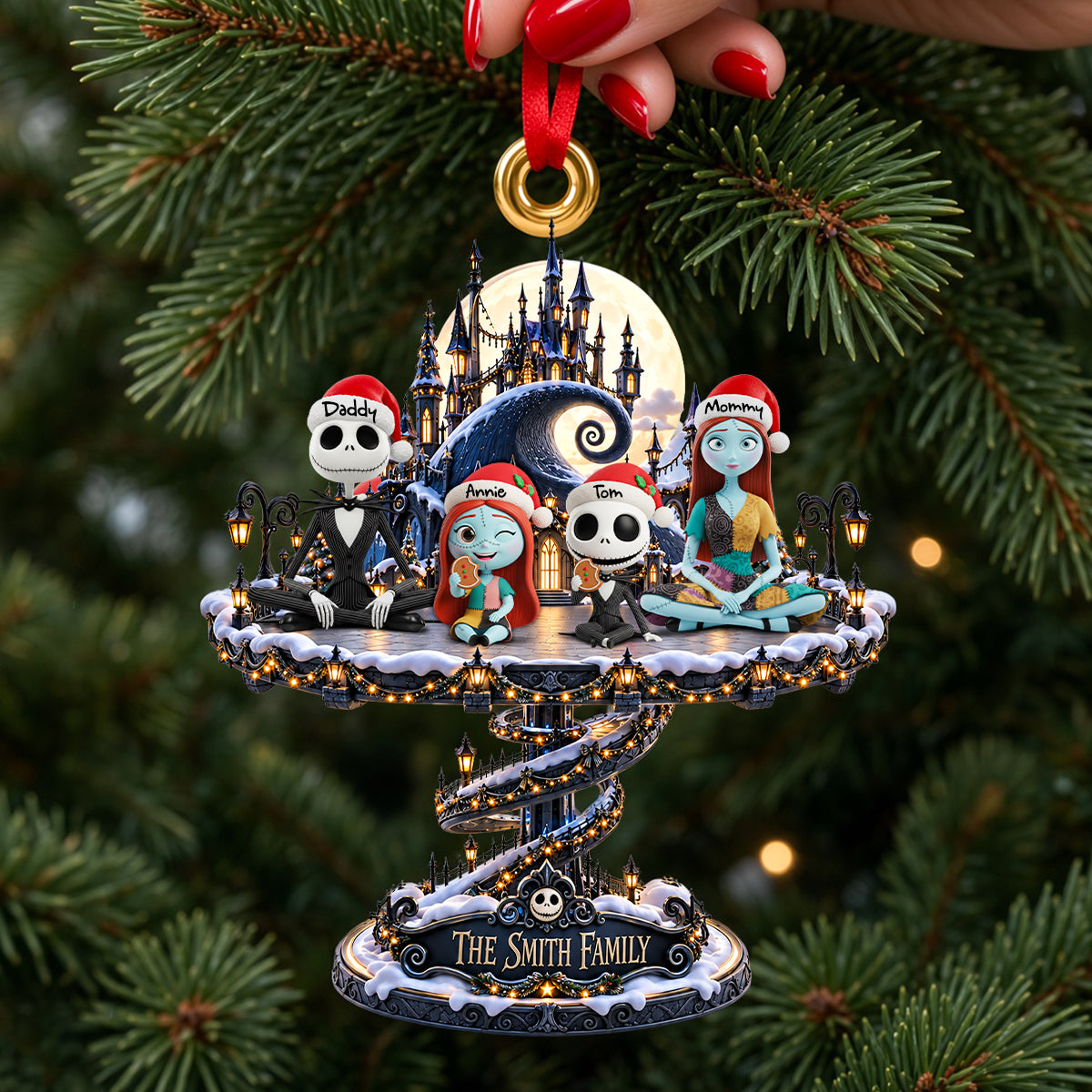 Spooky Christmas Ornament - Personalized Gifts For Family 03ohdh141026 Ornament PopCulturePrints