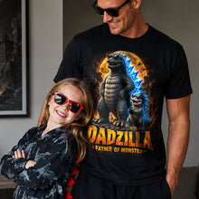 Load image into Gallery viewer, "Be the Hero this Father's Day with Dadzilla!" - Personalized Father Of Monsters Shirt - Perfect Gift for Dad, Grandpa, and More

