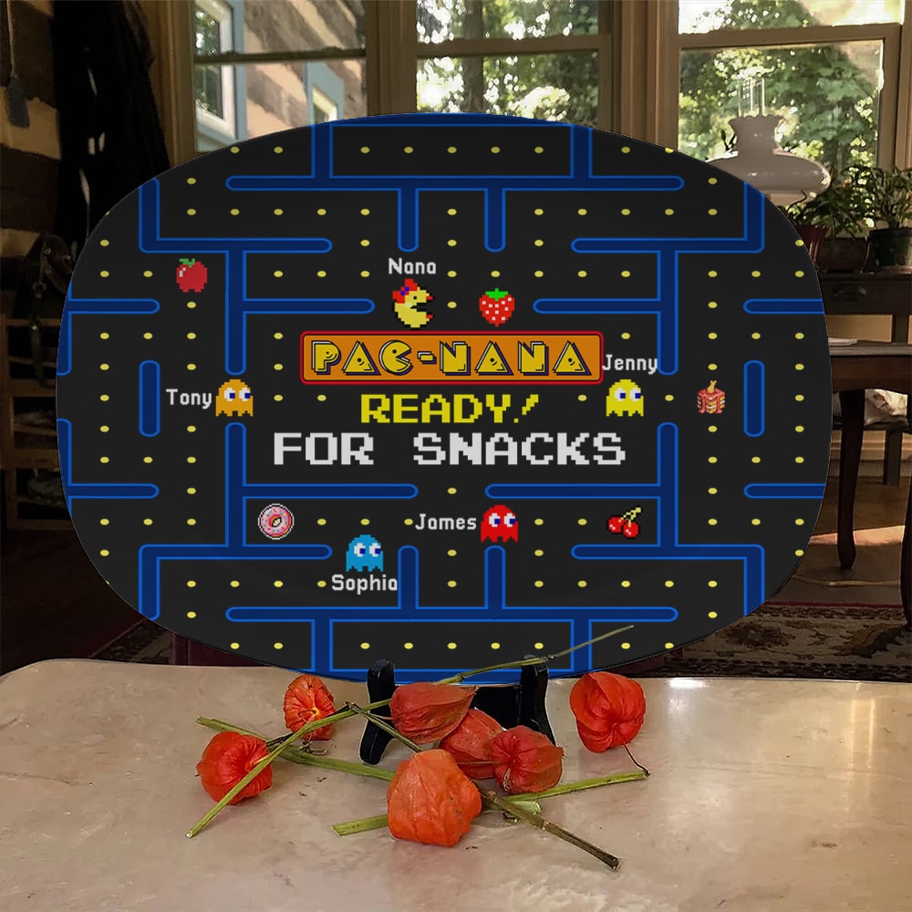 Personalized Arcade Game Resin Plate for Grandparents Resin Plate PopCulturePrints