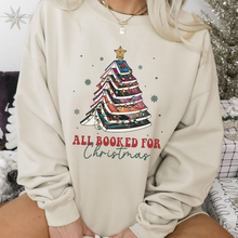 Load image into Gallery viewer, Book Lovers&#39; Christmas Tree Sweatshirt
