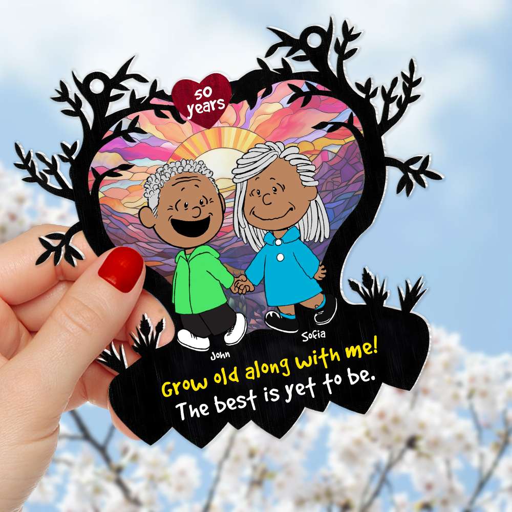 Personalized Couples Suncatcher Ornament - 40 Years Together Suncatcher PopCulturePrints