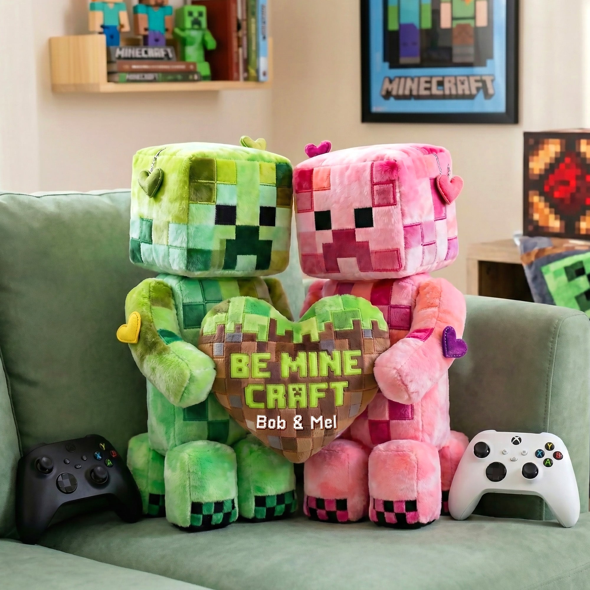 Cute Couple Custom Shape Pillow - Personalized Gifts for Couples Pillow PopCulturePrints