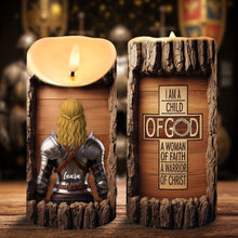 Load image into Gallery viewer, Personalized Knight Woman LED Candle - A Meaningful Gift for Her Led Candle PopCulturePrints
