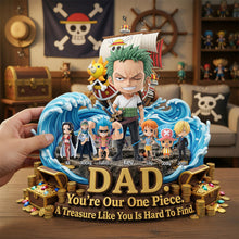 Load image into Gallery viewer, You're Our One Piece - Personalized Sea Captain Dad Acrylic Plaque Shaped Plaques PopCulturePrints
