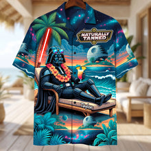 Load image into Gallery viewer, Fun Black Sunbathing Hawaiian Shirt, Personalized Gifts 04qhdh170626 Hawaiian Shirts PopCulturePrints
