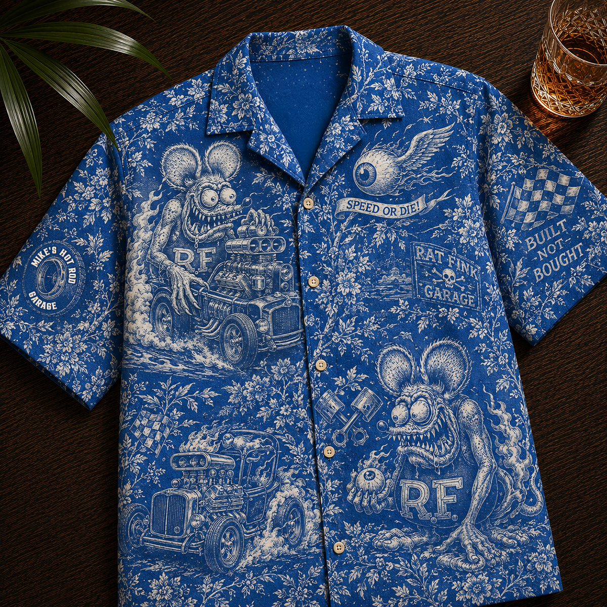 Top Speed Hawaiian Shirt- Personalized Gifts For Hot Rod Lover 04QHDT100726 Hawaiian Shirts PopCulturePrints