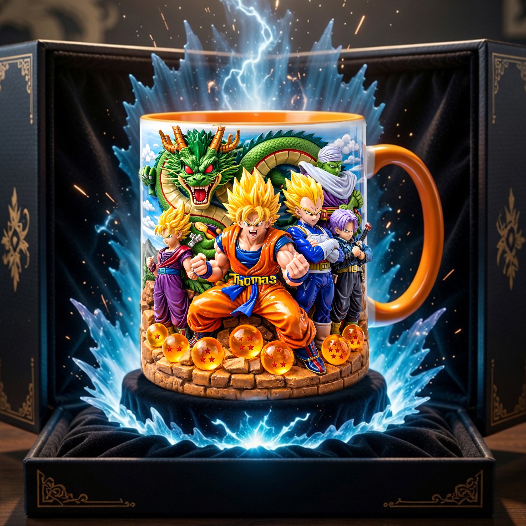 Unleash Your Inner Legend: Legendary Warrior Energy Mug - Personalized Coffee Gift for Anime Fans Coffee Mug PopCulturePrints