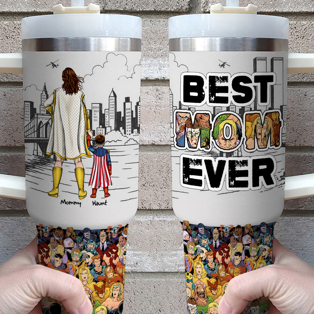 Best Mom Ever - Personalized 40oz Tumbler - Unique Gifts for Mom & Grandma Tumbler Cup PopCulturePrints