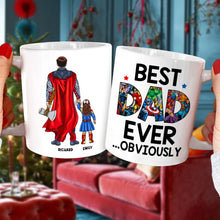 Load image into Gallery viewer, Super Mom Personalized Coffee Mug - Custom Family Gift Coffee Mug PopCulturePrints
