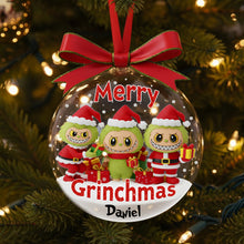 Load image into Gallery viewer, &quot;Bring Joy this Holiday Season with Our Cute Xmas Monster Ornament&quot; - Personalized Christmas Gift for Friends, Family, Kids Ornament PopCulturePrints
