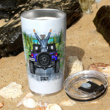 Load image into Gallery viewer, Personalized Adventure Girl Jeep Tumbler
