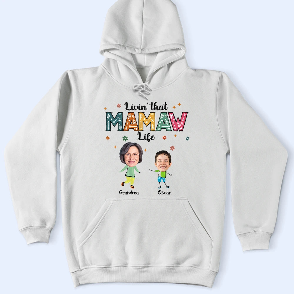 Livin' That Grandma Life - Custom Personalized T-Shirt for Grandmothers & Moms T-shirt PopCulturePrints