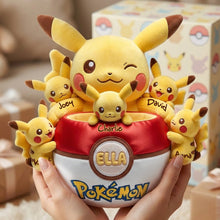 Load image into Gallery viewer, "Catch the Moment with Pikachu!" - Lovely Mother Custom Shape Pillow - Personalized Gifts For Moms, Grandmas, and Kids Pillow PopCulturePrints
