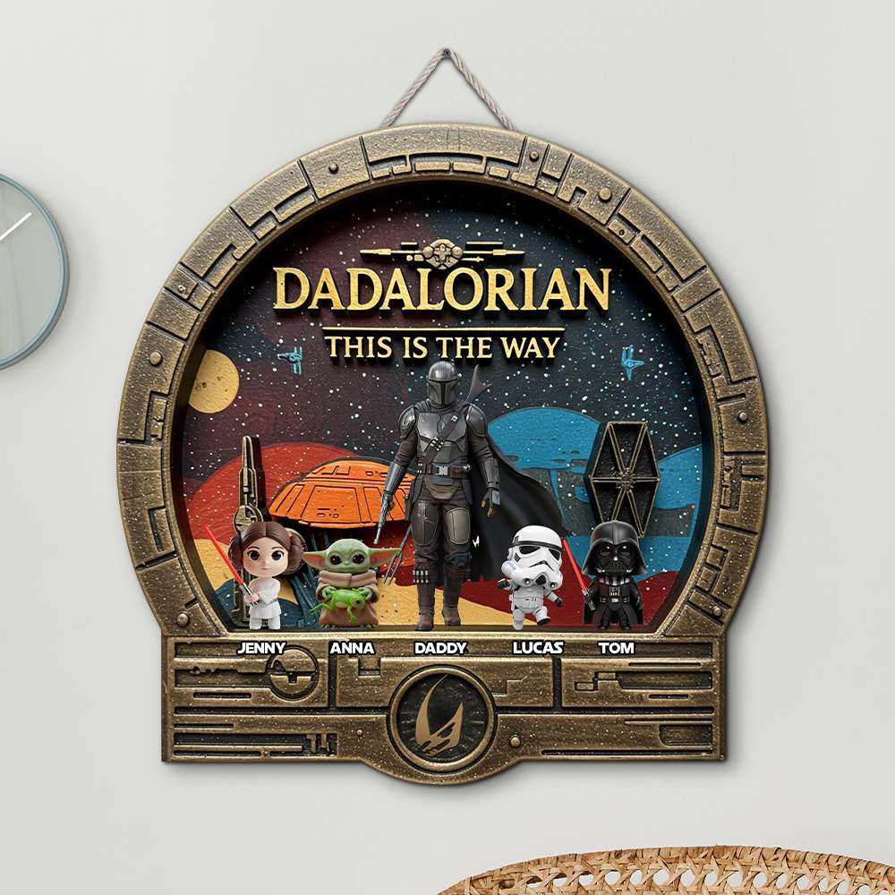 “Best Dad In The Galaxy” - Personalized Metal Sign for Dads, Grandpas & More Metal Signs PopCulturePrints