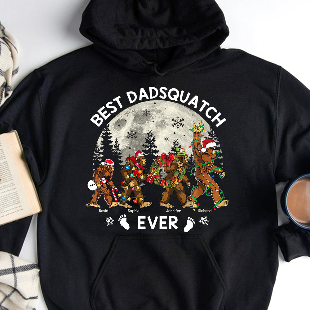 Best Momsquatch Ever Personalized Christmas Sweatshirt