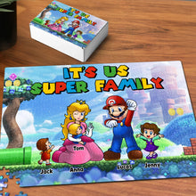 Load image into Gallery viewer, Personalized Super Family Jigsaw Puzzle Jigsaw Puzzles PopCulturePrints
