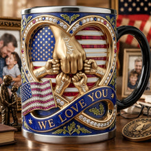 Load image into Gallery viewer, We Love You Dad - Celebrate America's 250th Anniversary - Custom Magic Mug Gift for Dads &amp; Grandpas
