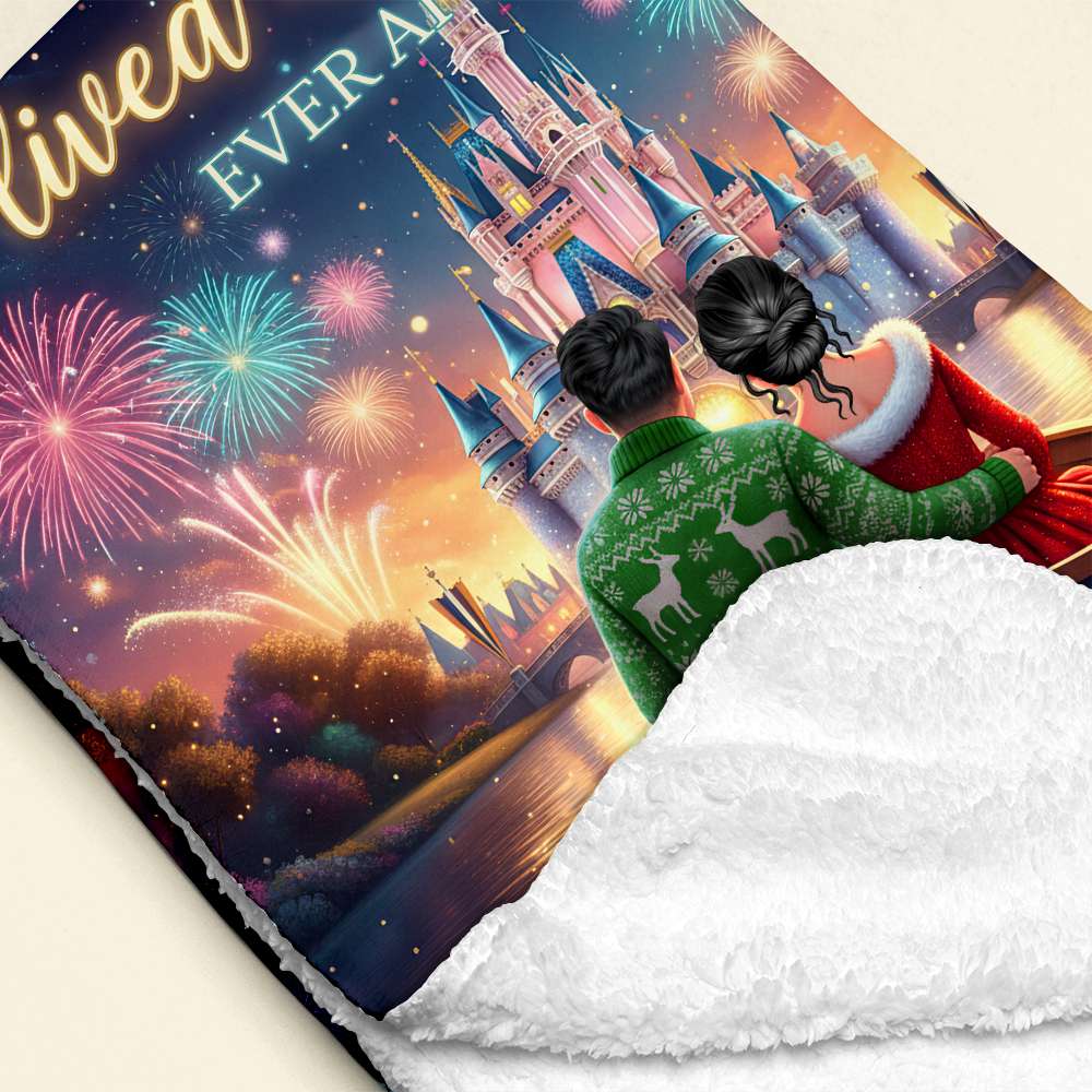 And Then They Lived Happily Ever After Blanket - Personalized Gifts for Couples Blanket PopCulturePrints