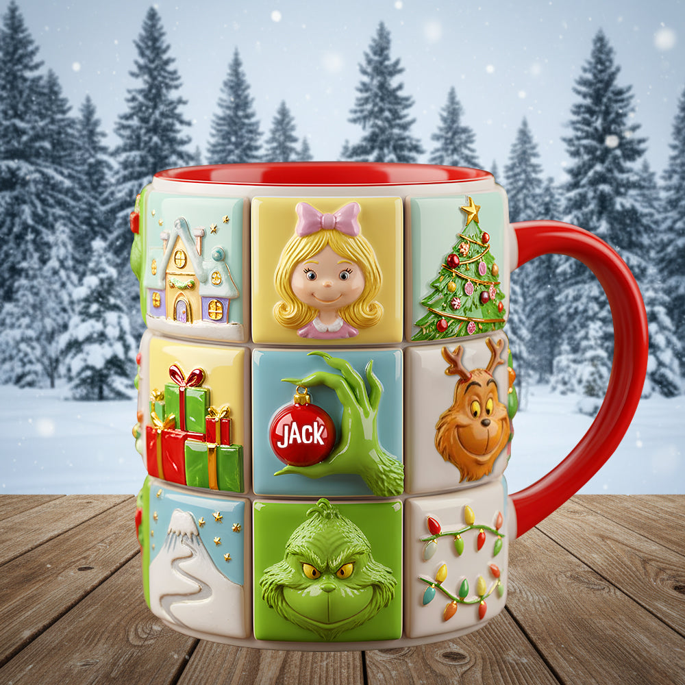“Spread Holiday Cheer with Our Unique Puzzle Characters!” - Personalized Holiday Coffee Mug - Perfect Gift for Family, Friends, and Co-workers Coffee Mug PopCulturePrints