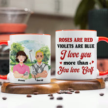 Load image into Gallery viewer, Personalized Golf Couple Coffee Mug - Perfect Gift for Golf Lovers Coffee Mug PopCulturePrints
