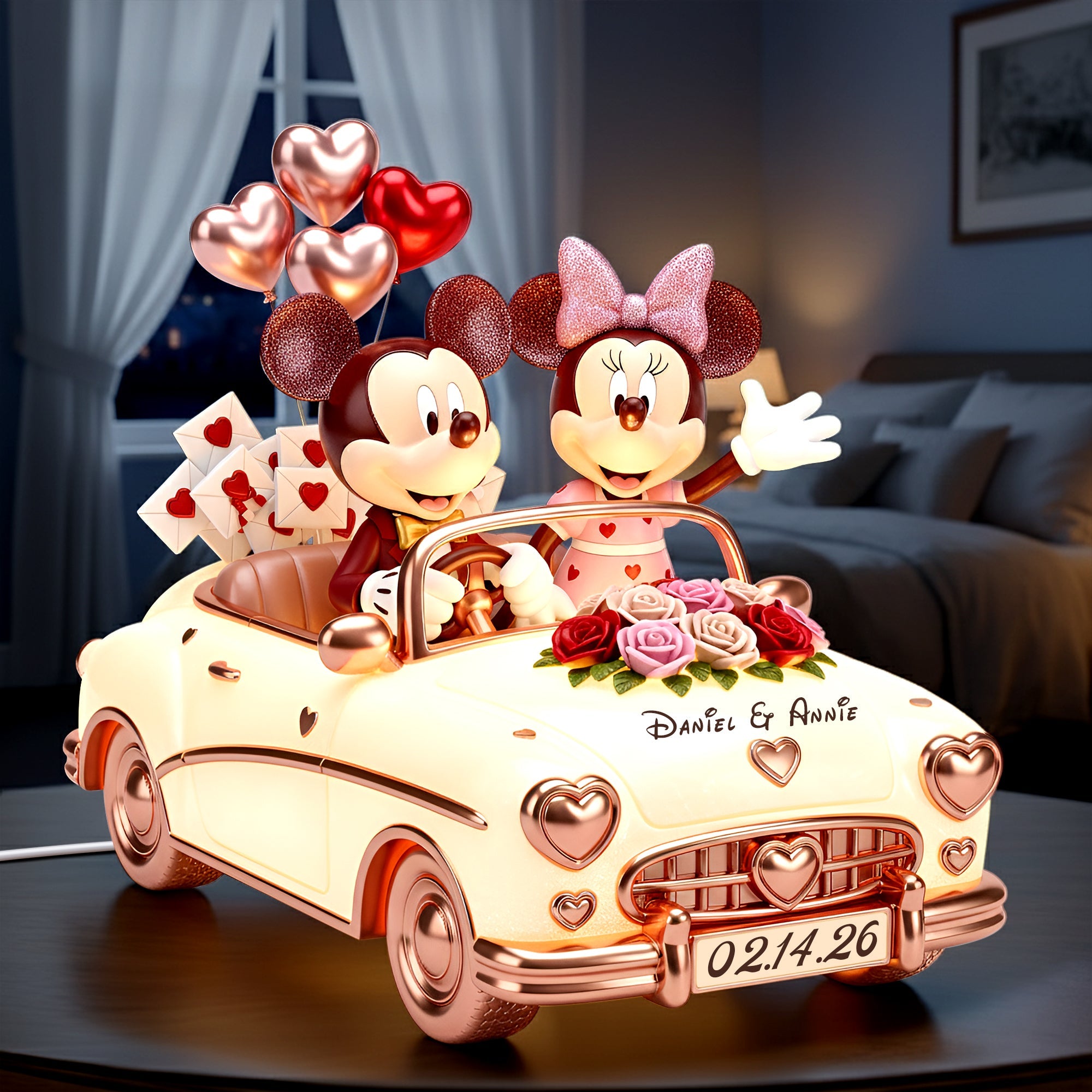 Love is in the Details - Couple Anniversary Acrylic Light Box, Personalized Gift for Couples Light Box PopCulturePrints