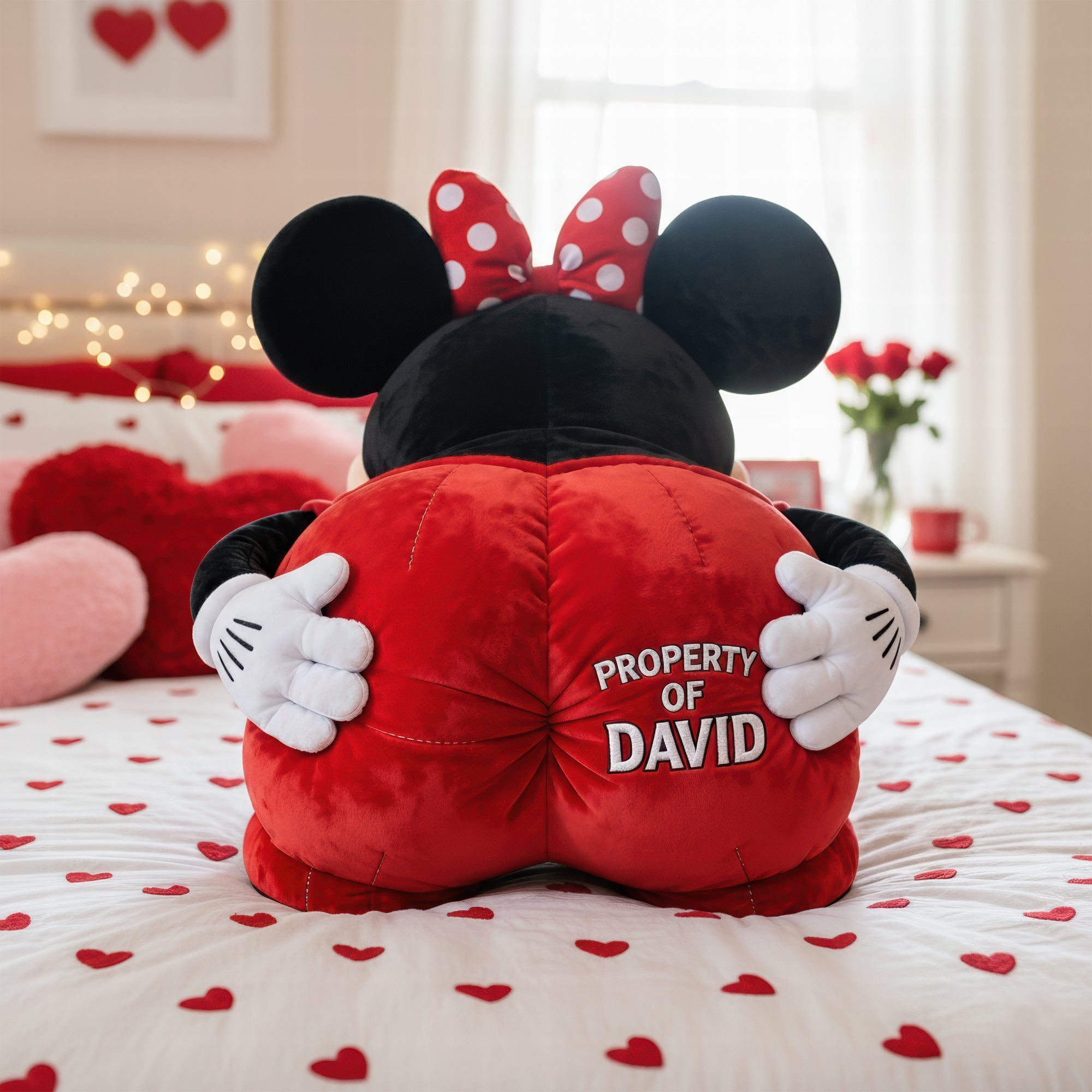 "Love in Every Stitch!" - Naughty Couple Pillow - Personalized Gift for Couples Pillow PopCulturePrints