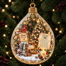 Load image into Gallery viewer, Christmas In Heaven Cardinal Ornament - A Personalized Memorial Gift
