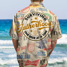 Load image into Gallery viewer, Personalized Hawaiian Shirt for Dad with Custom Baby Photos Hawaiian Shirts PopCulturePrints
