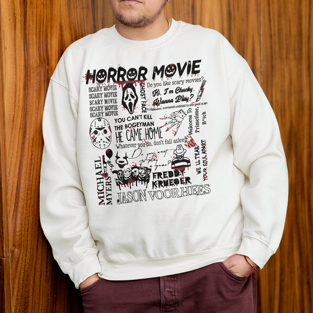 Horror Movie Themed Sweatshirt - Personalized