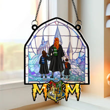 Load image into Gallery viewer, Personalized Magic Family Stained Glass Window Hanging
