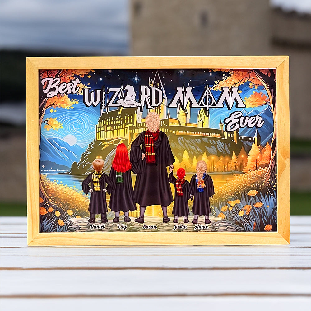 Best Wizard Mom Ever Custom Family Portrait