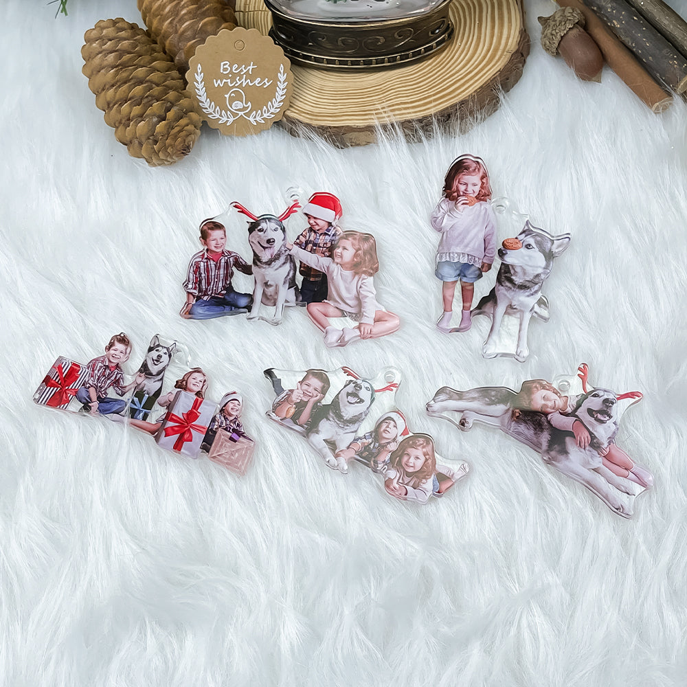Personalized Dog Lover Photo Ornaments Ornament PopCulturePrints