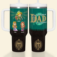 Load image into Gallery viewer, Personalized Best Dad Ever Tumbler - Custom Father&#39;s Day Gift Tumbler Cup PopCulturePrints

