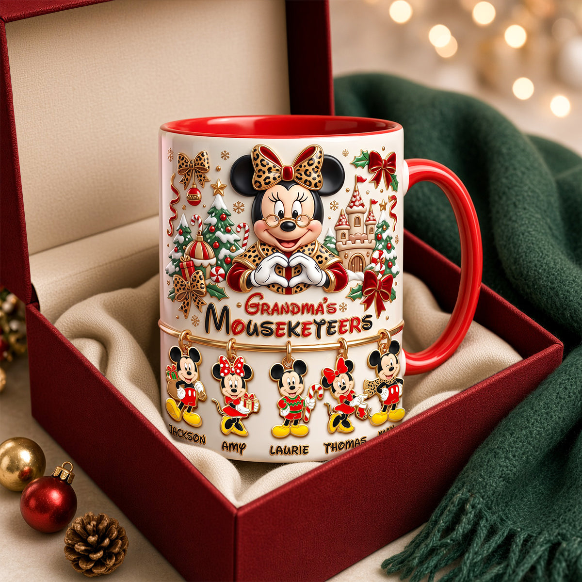 Grandma's Favorite Mouse Accent Mug - Personalized Gifts For Grandma 01nadh081026 Coffee Mug PopCulturePrints