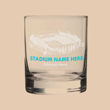 Load image into Gallery viewer, Personalized American Football Stadium Whiskey Glass Whiskey Glass PopCulturePrints
