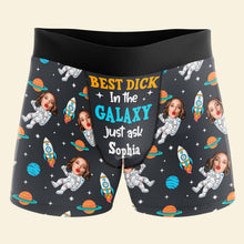 Load image into Gallery viewer, Personalized Funny Men's Boxers - Best Dick in the Galaxy Boxer Briefs PopCulturePrints
