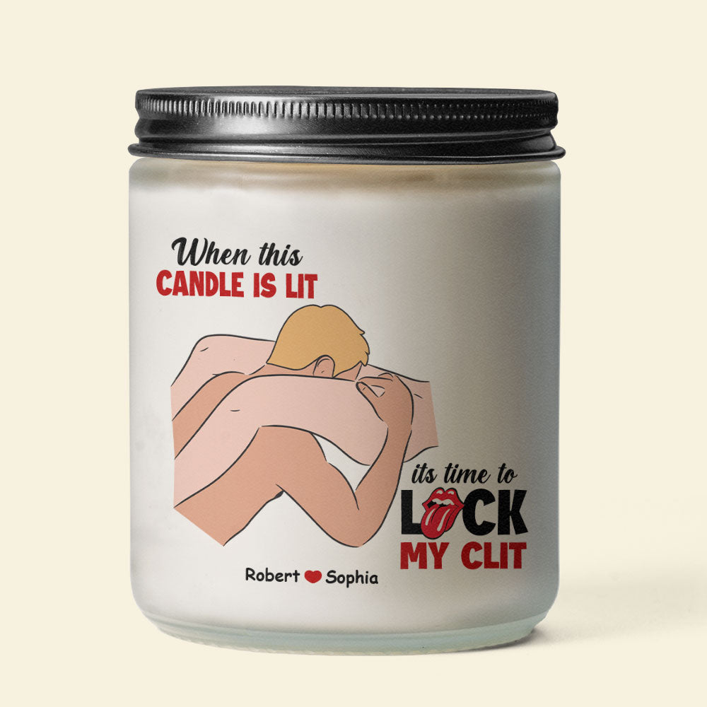 Personalized Naughty Scented Candle for Couples Scented Candle PopCulturePrints