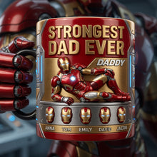 Load image into Gallery viewer, Strongest Dad Ever Magic Coffee Mug - Custom Gift for Dads and Grandpas Coffee Mug PopCulturePrints
