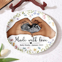 Load image into Gallery viewer, Made With Love - Custom Personalized Ceramic Plate Ceramic Plate PopCulturePrints

