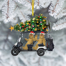 Load image into Gallery viewer, Personalized Bigfoot Golf Cart Christmas Ornament - Perfect for Couples | Valentine&#39;s Day Gifts Ornament PopCulturePrints
