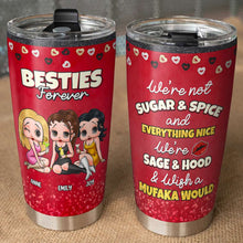 Load image into Gallery viewer, Besties Forever Personalized Tumbler Gift Tumbler Cup PopCulturePrints

