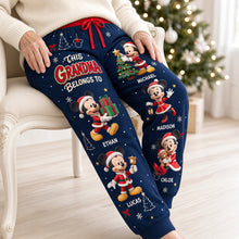 Load image into Gallery viewer, This Grandma Belongs to Her Loved Ones - Personalized Christmas Sweatpants
