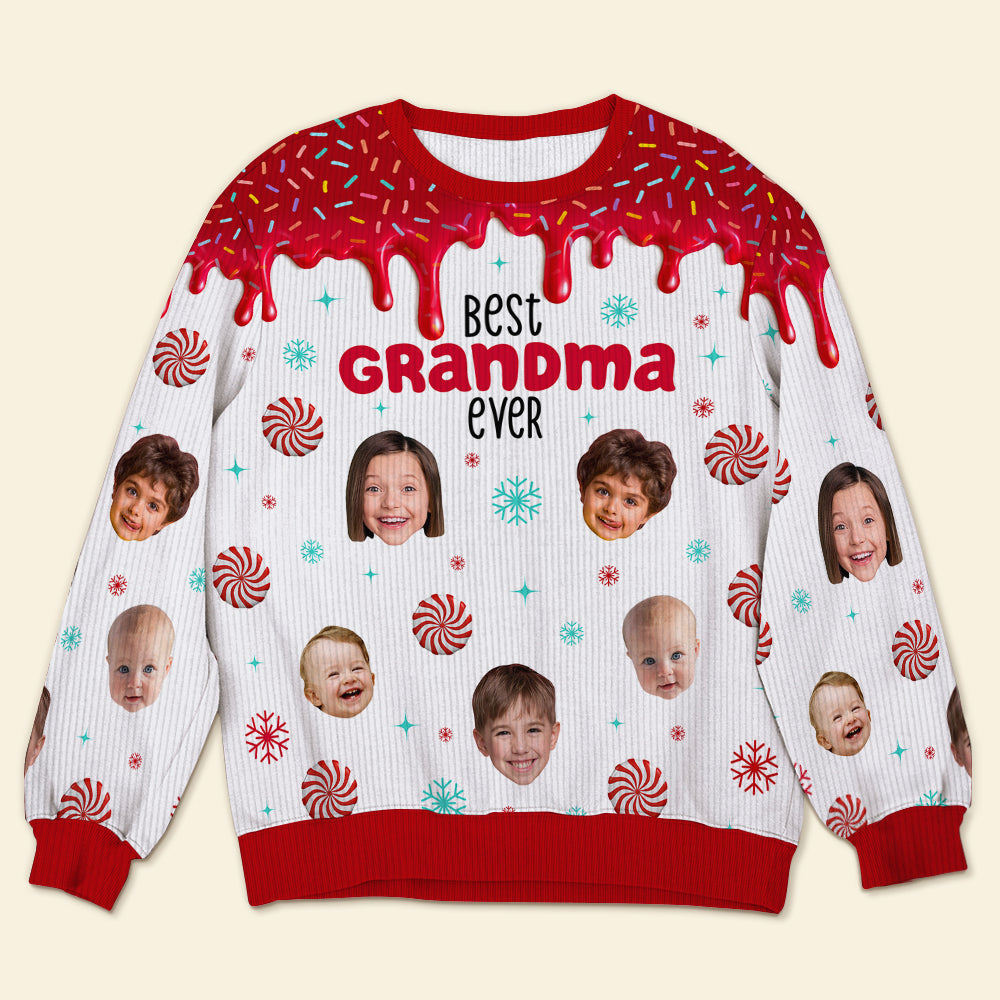 Personalized Best Grandma Ever Photo Sweatshirt