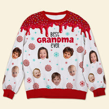 Load image into Gallery viewer, Personalized Best Grandma Ever Photo Sweatshirt
