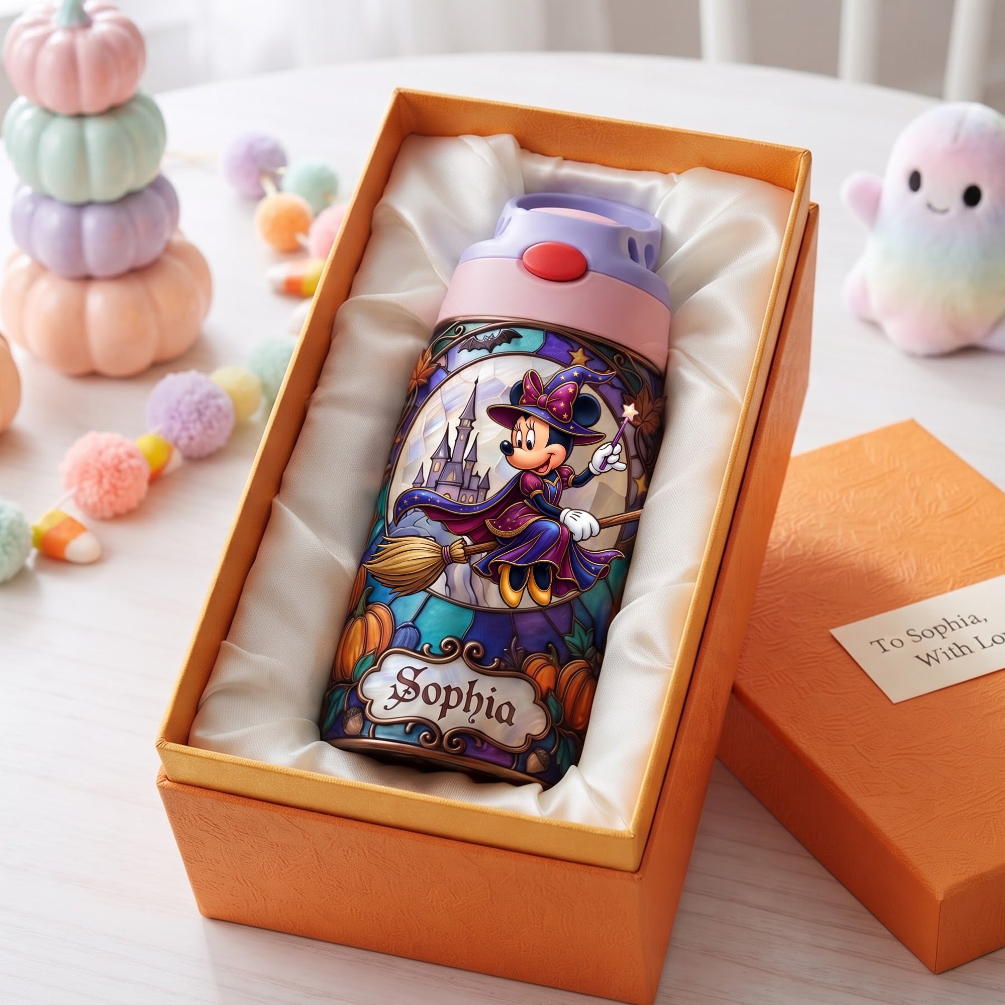 "Magic and Wonder Await!" - Special 12oz Colorful Kid Tumbler, Personalized Gift for Kids Tumbler Cup PopCulturePrints