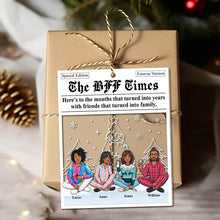 Load image into Gallery viewer, Personalized BFF Christmas Ornament - Custom Gift for Friends Ornament PopCulturePrints
