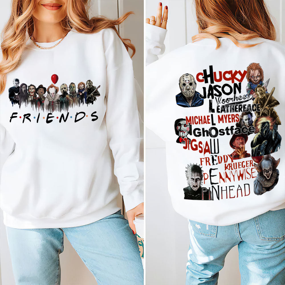 Horror Friends Hoodie - Iconic Horror Movie Characters