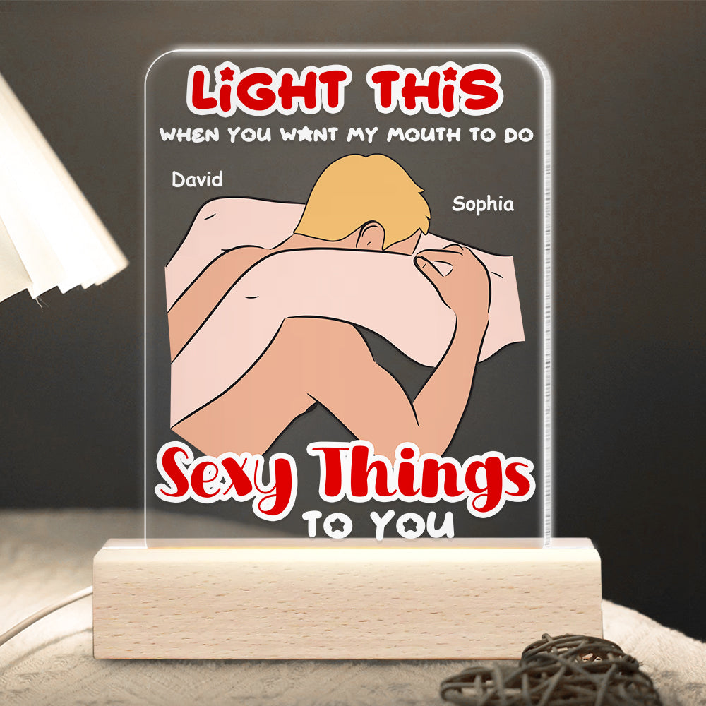 Personalized LED Light for Couples - Make Love Glow Led Night Light PopCulturePrints