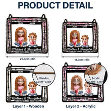 Load image into Gallery viewer, “Forever Linked Together: A Heartfelt Tribute” - Personalized Window Hanging Suncatcher Ornament for Moms and Grandmas Suncatcher Ornament PopCulturePrints
